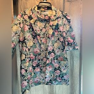 Vintage 80s Especially Yours Women’s Floral Blazer